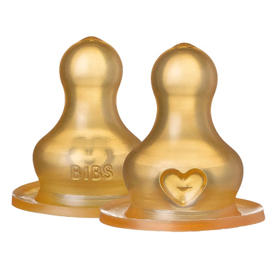 Латексные соски для бутылочки 2 штуки медленный поток Bibs 5000001 1